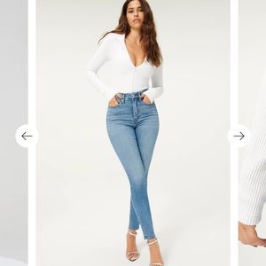 Good American Good Waist NWT Light Rinse Jean sz 14/32